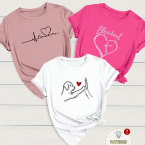 Set de 3 camisetas para mujer