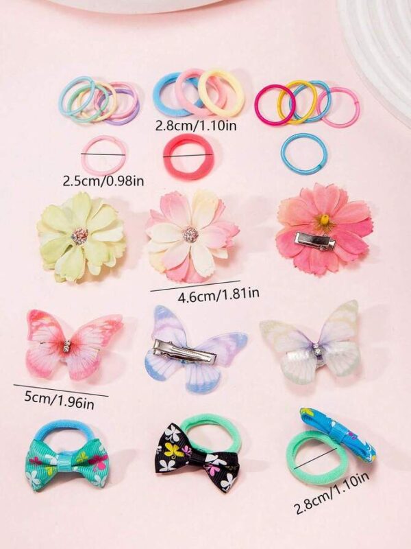 267 piezas de accesorios para el cabello de niñas multicolor - Imagen 3