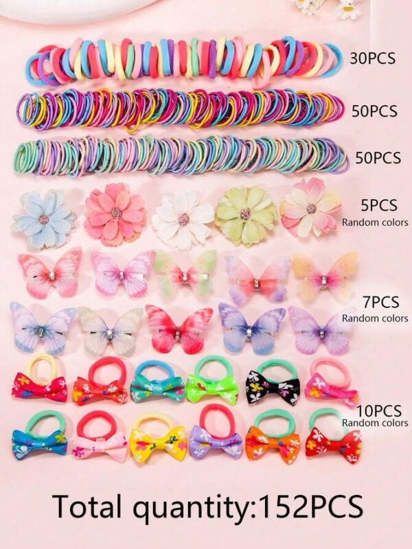 267 piezas de accesorios para el cabello de niñas multicolor - Imagen 2