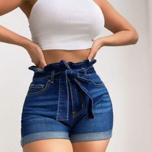 Frenchy Shorts en mezclilla de jean para dama